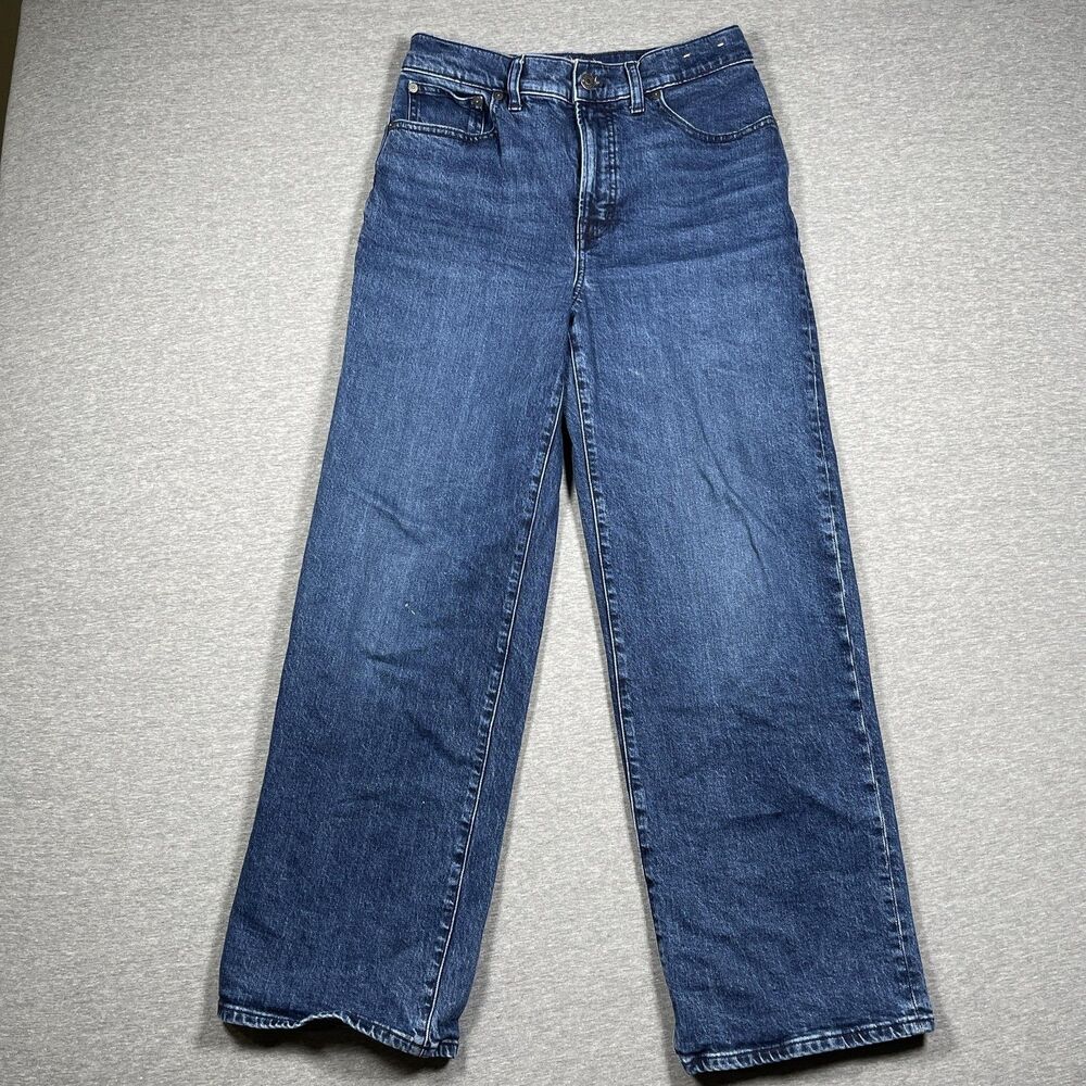 Madewell Classic Wide-Leg Jeans in Blue Denim